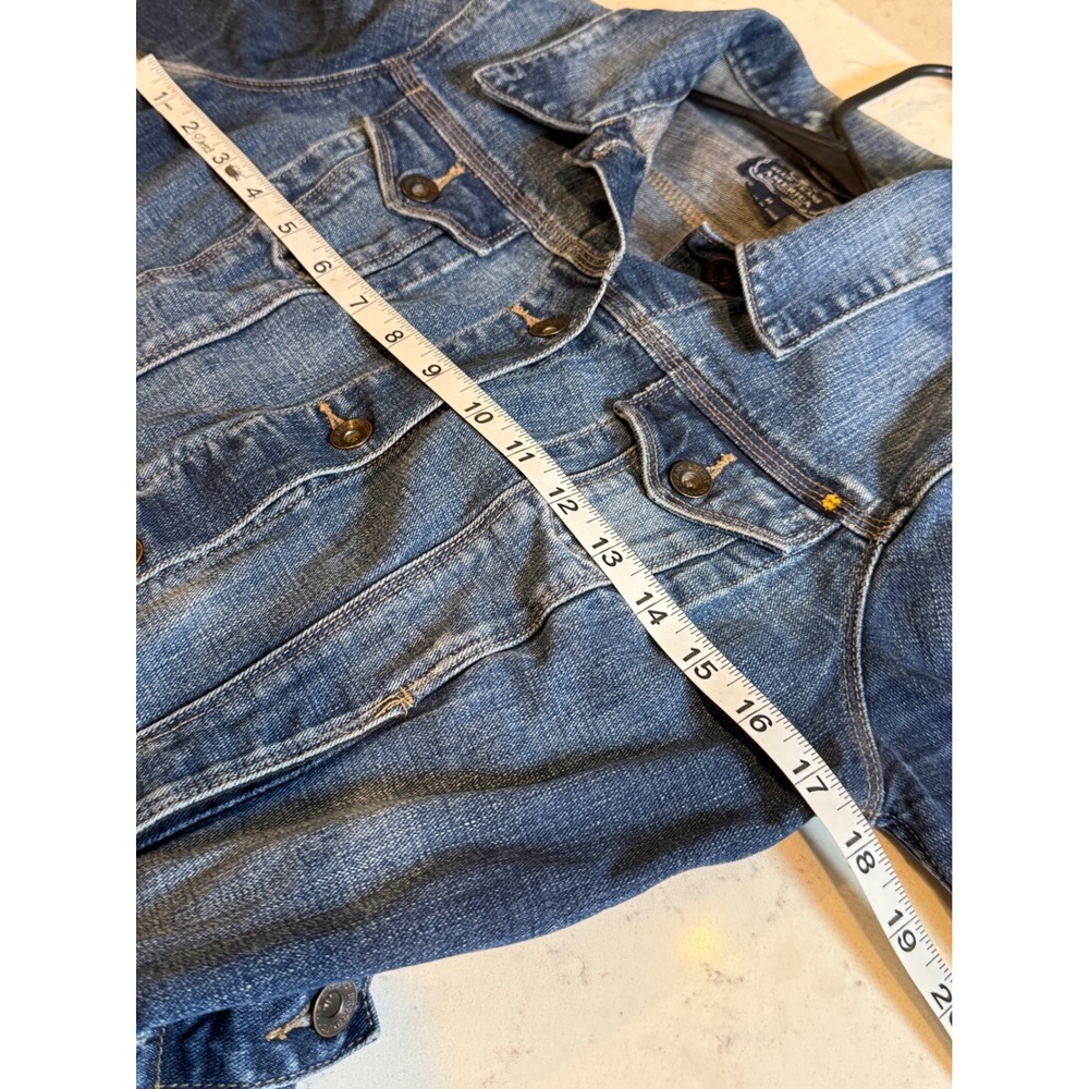 Lucky Brand Pixie Denim Jacket Medium Wash Blue‎ Trucker 7W12247 Womens Medium - Picture 15 of 16